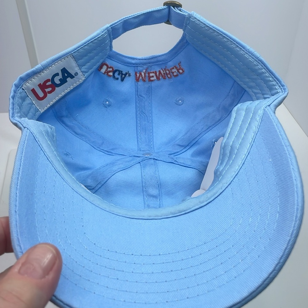 NWOT USGA MEMBER U.S. Open 2019 Pebble Beach Baseball Cap Hat Adjustable Blue - Picture 7 of 7